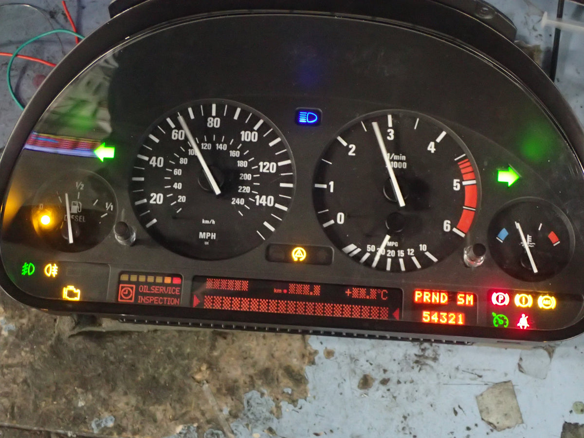 BMW E39 instrument cluster repair 0 Dead LCD pixles, faulty gauges