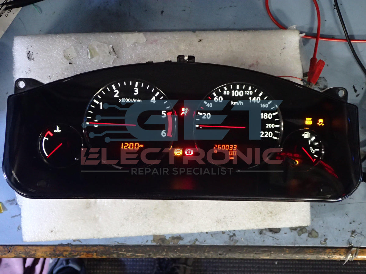 Nissan Navara instrument cluster Back lighting failure Get