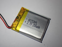 402530 Single cell Lithium Polymer battery 3.7V 250mAh