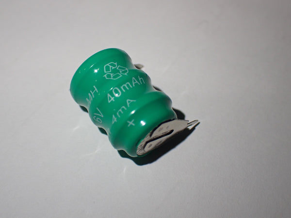 3.6V 40mAh NiMH Button Rechargeable Battery