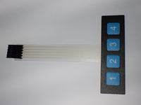 Membrane Keypad - 4 button 1 x 4 matrix keypad