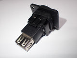 Straight Panel Mount, Type A to A, 2.0 USB Connector