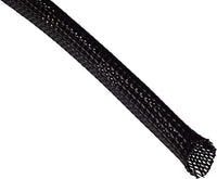 12MM x 10M Expandable Braided PE Sleeving, Black Sleeve
