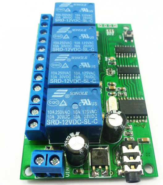 4 Channel Relay MT8870 Dsmf Tone Decoder Signal Remote Control Module Relay 12V DC