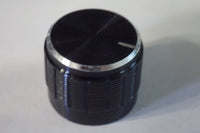 Pot knob metal, splined shaft, 21x17mm