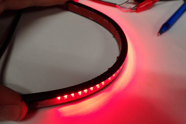 Flexible motorcycle LED tail light self adhesive