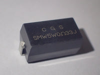 Current sence resistor SMD, SMW5W0Ω33J 0.33ohm 5W power resistor.