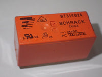 RT314024 Relay Schrack, 24V, PCB mount, DPDT