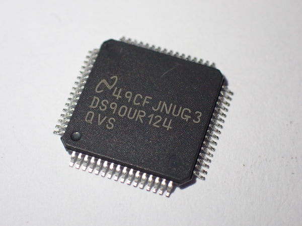 DS90UR124, 5-MHz to 43-MHz DC-Balanced 24-Bit FPD-Link II Serializer and Deserializer Chipset QFP-64