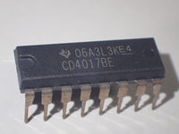 CD4017BE, CMOS counter/divider, DIP-14
