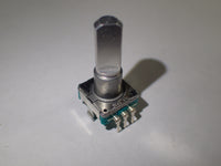 EC11 Rotary Encoder, 360 Degree Rotation With Push Button 5pin Handle Half Shaft 17mm