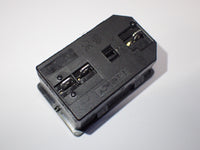AC-14-F18 Three in one socket, Siamese with switch, Fuse 250V 10A