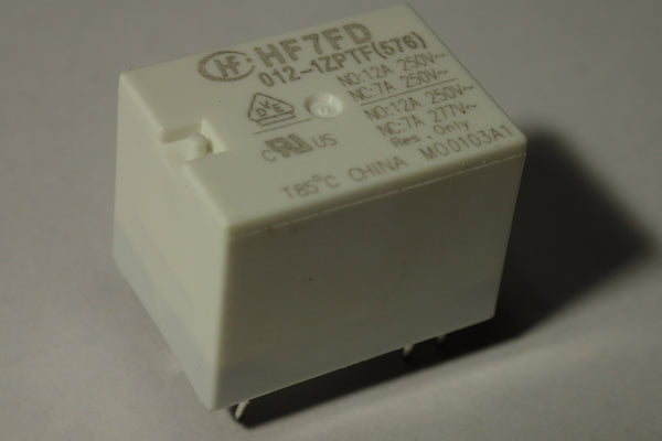 HF7FD 012-1ZPTF(576) M00103A1 SPDT 6 pin PCB mount 12VDC relay