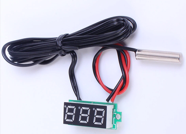 LED Thermometer Sensor, DC 12V 4-28V, -50C TO 125C